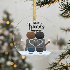 Personalized Acrylic Ornament |Best Friends | Sisters| Christmas Ornament 2024, It Takes A Long Time To Grow Old Friends, Custom Besties Ornament, Friends Ornament Keepsake