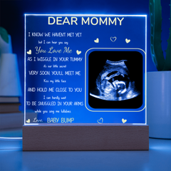 Custom Photo I Can Hear You Say You Love Me - Family Personalized Custom Shaped 3D LED Light - Baby Shower Gift, Gift For Mom