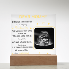 Custom Photo I Can Hear You Say You Love Me - Family Personalized Custom Shaped 3D LED Light - Baby Shower Gift, Gift For Mom