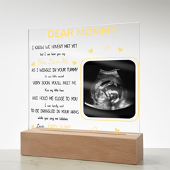 Custom Photo I Can Hear You Say You Love Me - Family Personalized Custom Shaped 3D LED Light - Baby Shower Gift, Gift For Mom