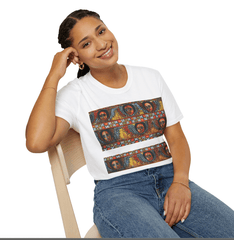 Unisex T-shirt| Ethiopian and Eritrean Cultural Print Unisex T-Shirt: Saba Vibes Edition