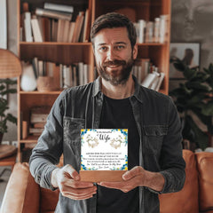 To My Beautiful Wife| Personalized LED Acrylic Plaque – A Heartfelt Keepsake Message