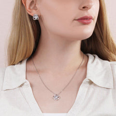 My Valentine | Gorgeous Love Knot Earring & Necklace Set