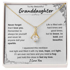My GRANDDAUGHTER - UNBREAKABLE BOND - ETERNAL HOPE NECKLACE