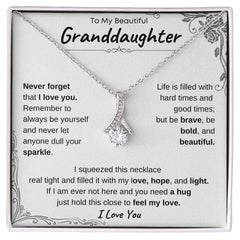 My GRANDDAUGHTER - UNBREAKABLE BOND - ETERNAL HOPE NECKLACE