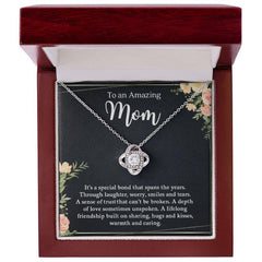 My Mom | To An Amazing Mom A Depth Of Love - Love Knot Necklace
