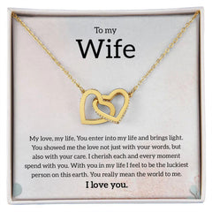 My Wife | You complete me - Interlocking Hearts necklace