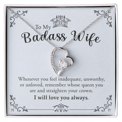 My Badass Wife | Most caring - Forever Love Necklace