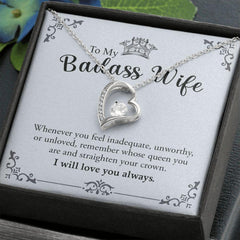 My Badass Wife | Most caring - Forever Love Necklace