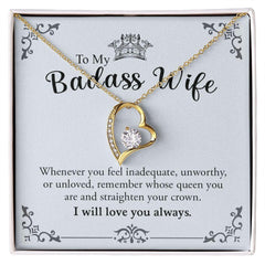 My Badass Wife | Most caring - Forever Love Necklace
