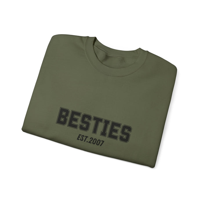 Custom Besties Sweatshirt, Custom Gift for Sister Women Best Friend, Best Friends Sweatshirts, Unisex Besties Crewneck Sweatshirt|