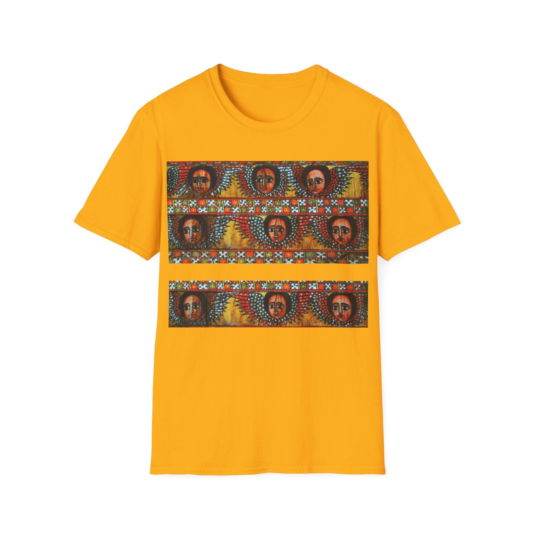 Unisex T-shirt| Ethiopian and Eritrean Cultural Print Unisex T-Shirt: Saba Vibes Edition