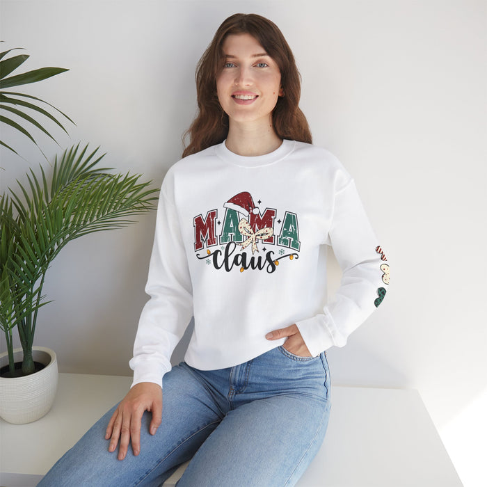 Mama Claus Custom Christmas Sweatshirt – Personalized with Kids’ Names