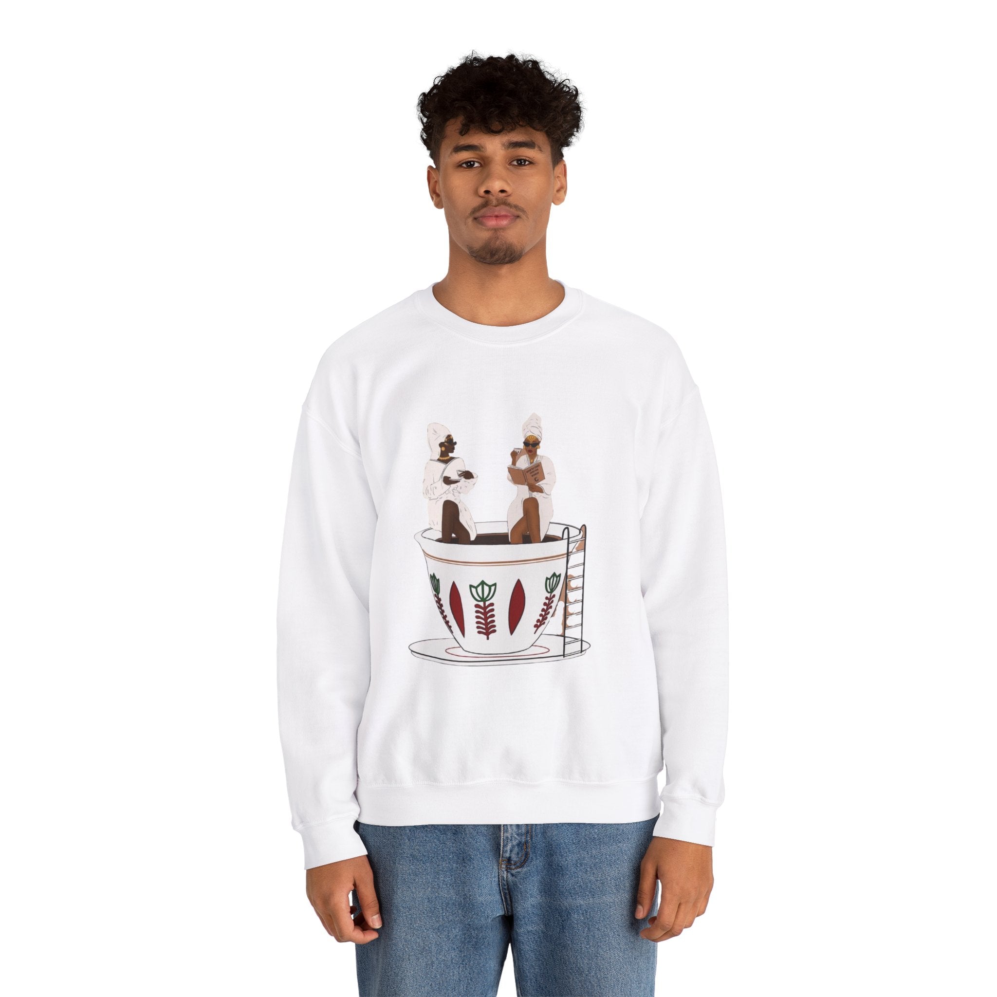 Women Crewneck Sweatshirt| Ethiopian coffee bathtub| Perfect gift for your loved one or yourself