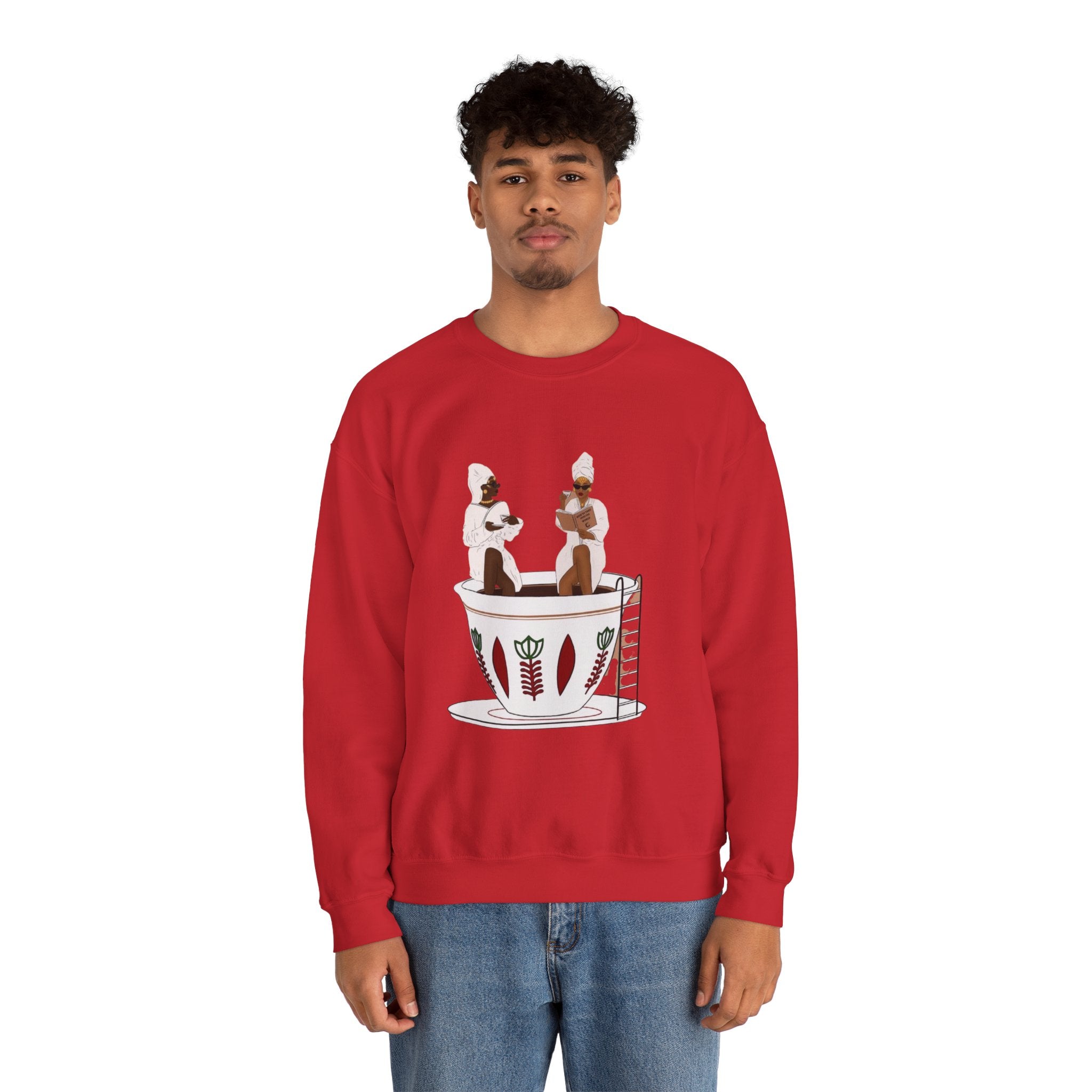 Women Crewneck Sweatshirt| Ethiopian coffee bathtub| Perfect gift for your loved one or yourself