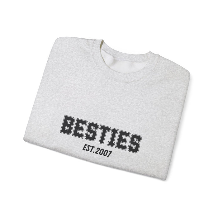 Custom Besties Sweatshirt, Custom Gift for Sister Women Best Friend, Best Friends Sweatshirts, Unisex Besties Crewneck Sweatshirt|