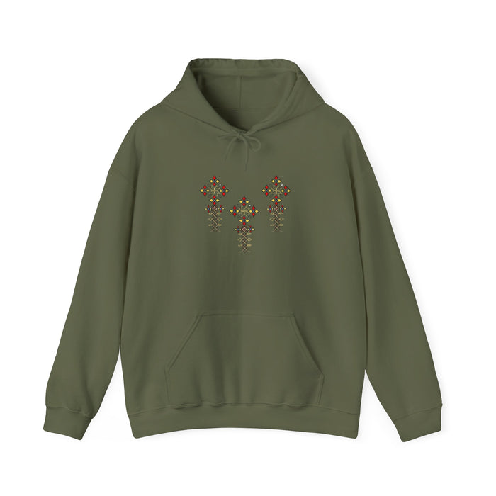 Ethiopian Tilf Design| Unisex Hooded Sweatshirt| Perfect Holiday gift |