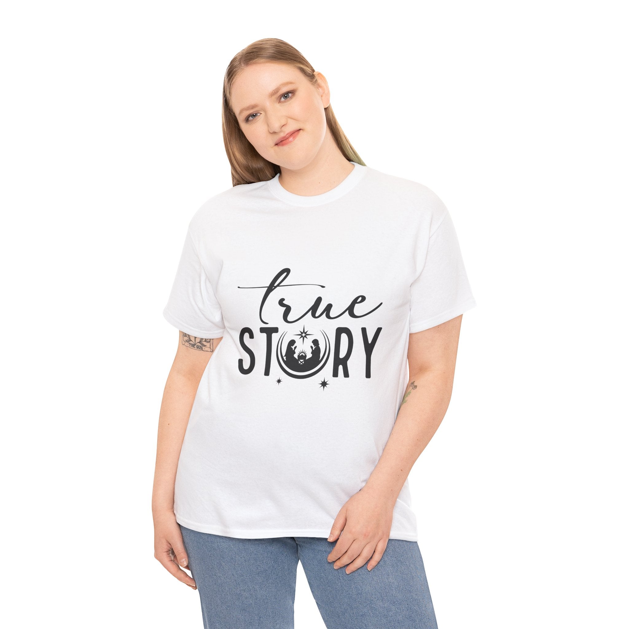 Unisex Cotton Tee| True Story Nativity T-Shirt – Celebrating the Reason for Christmas