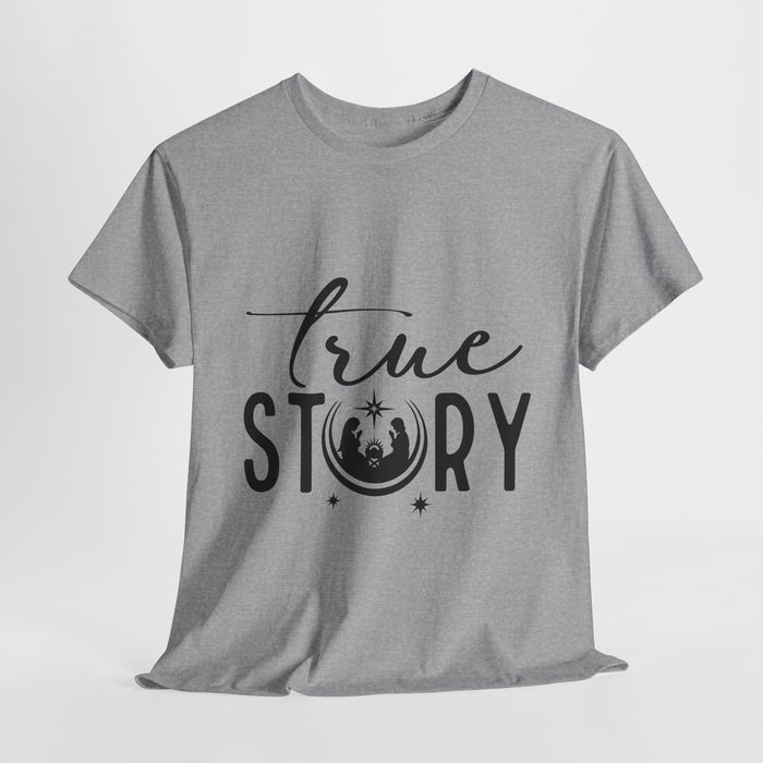 Unisex Cotton Tee| True Story Nativity T-Shirt – Celebrating the Reason for Christmas