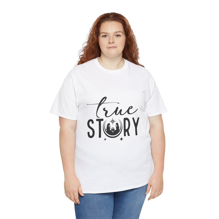 Unisex Cotton Tee| True Story Nativity T-Shirt – Celebrating the Reason for Christmas