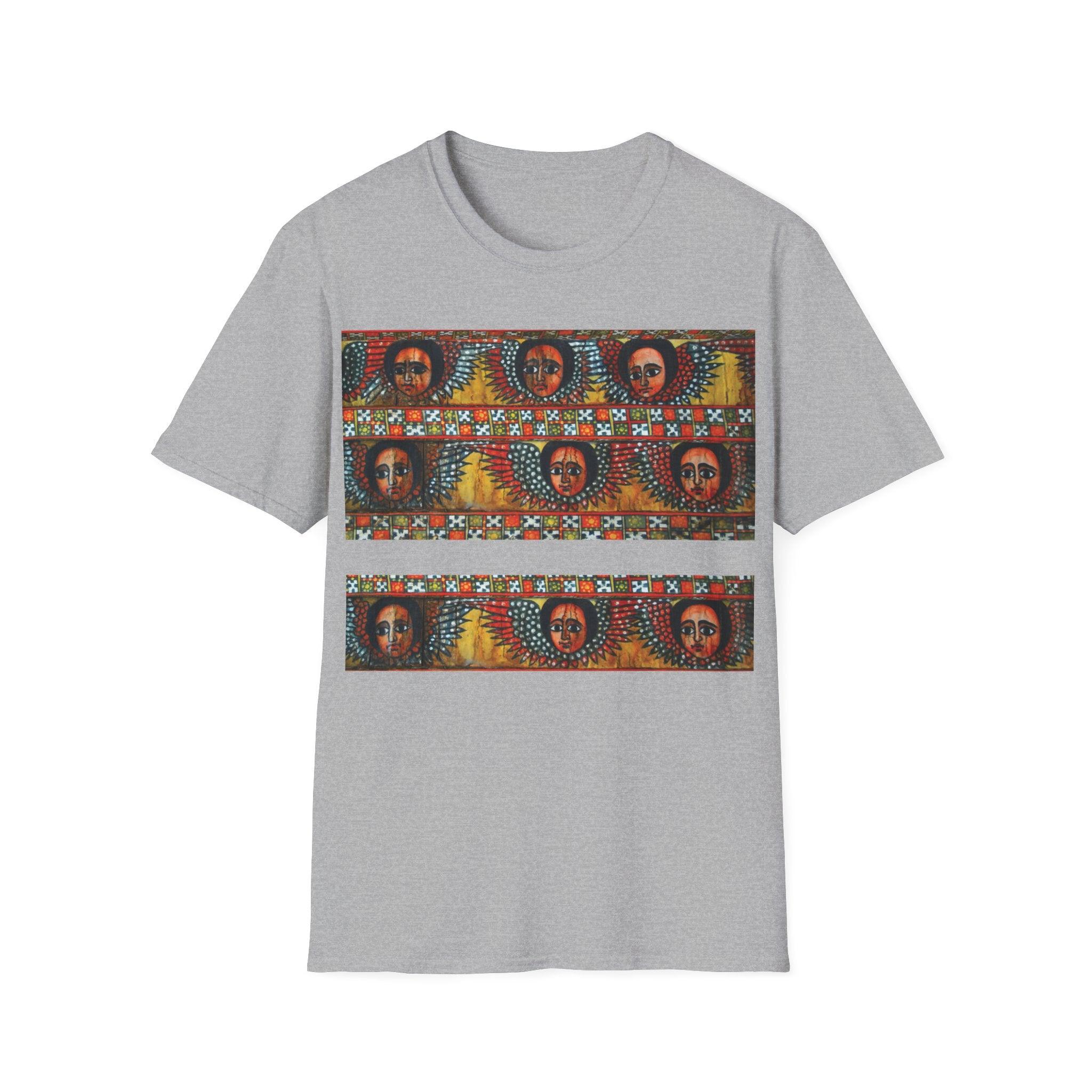 Unisex T-shirt| Ethiopian and Eritrean Cultural Print Unisex T-Shirt: Saba Vibes Edition