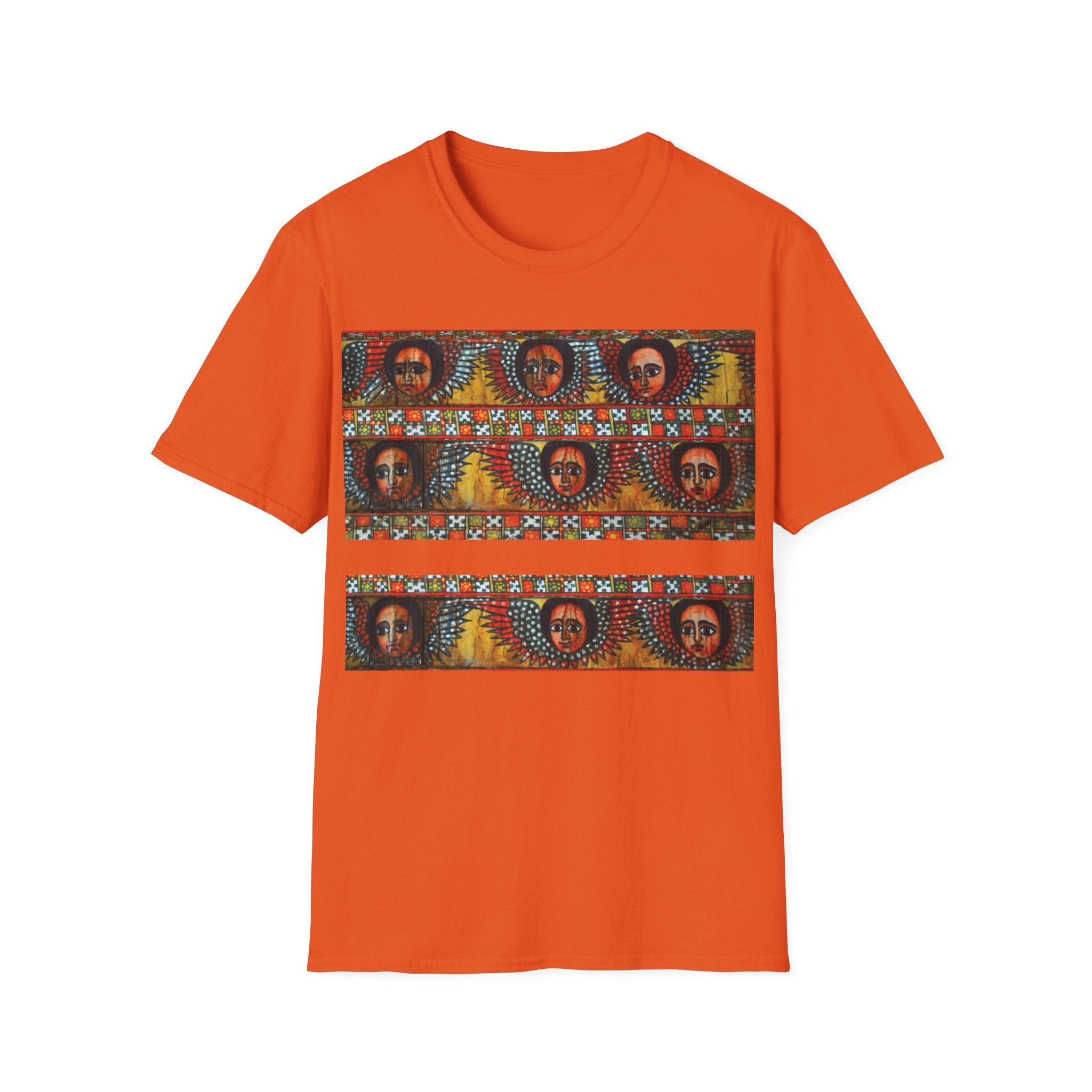 Unisex T-shirt| Ethiopian and Eritrean Cultural Print Unisex T-Shirt: Saba Vibes Edition