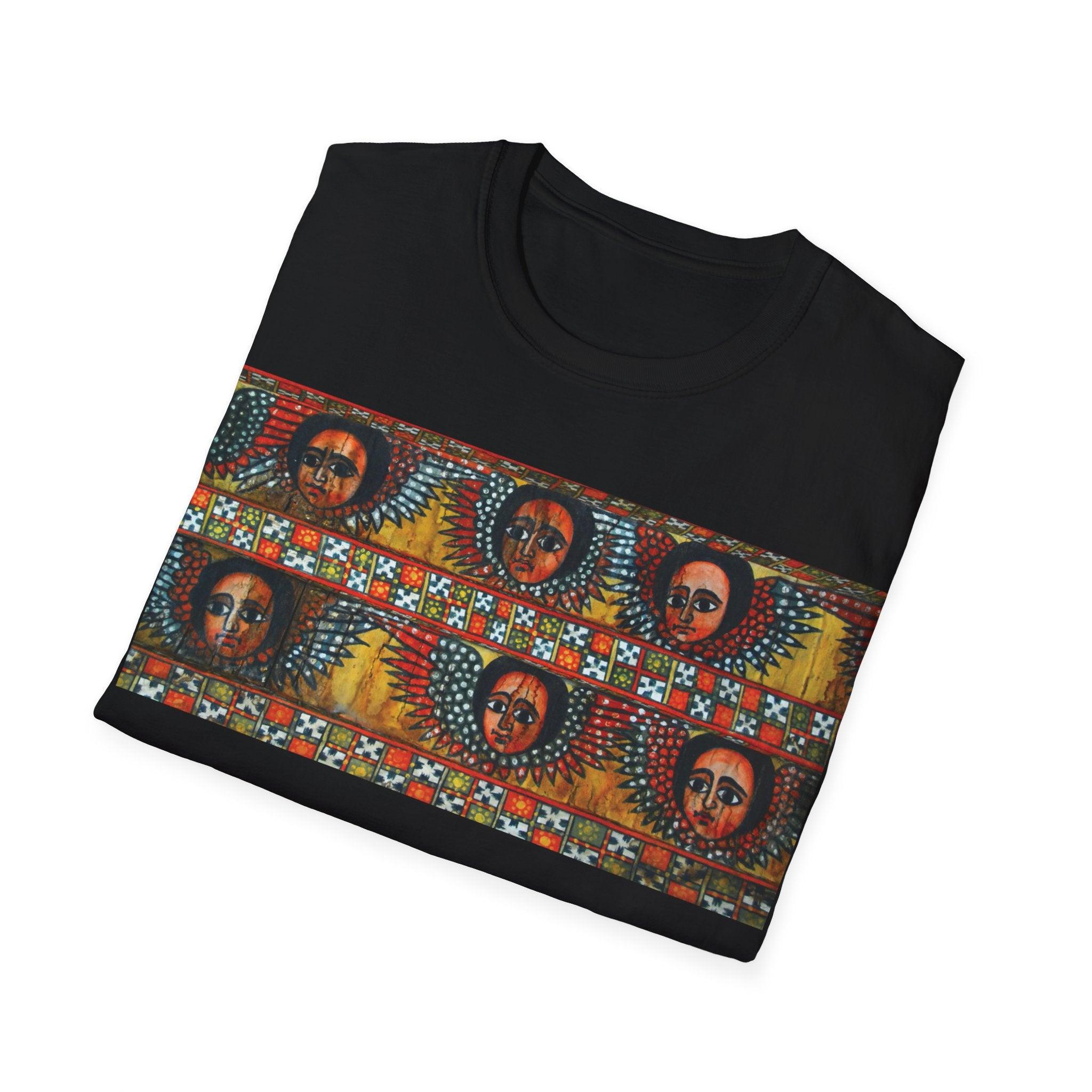 Unisex T-shirt| Ethiopian and Eritrean Cultural Print Unisex T-Shirt: Saba Vibes Edition