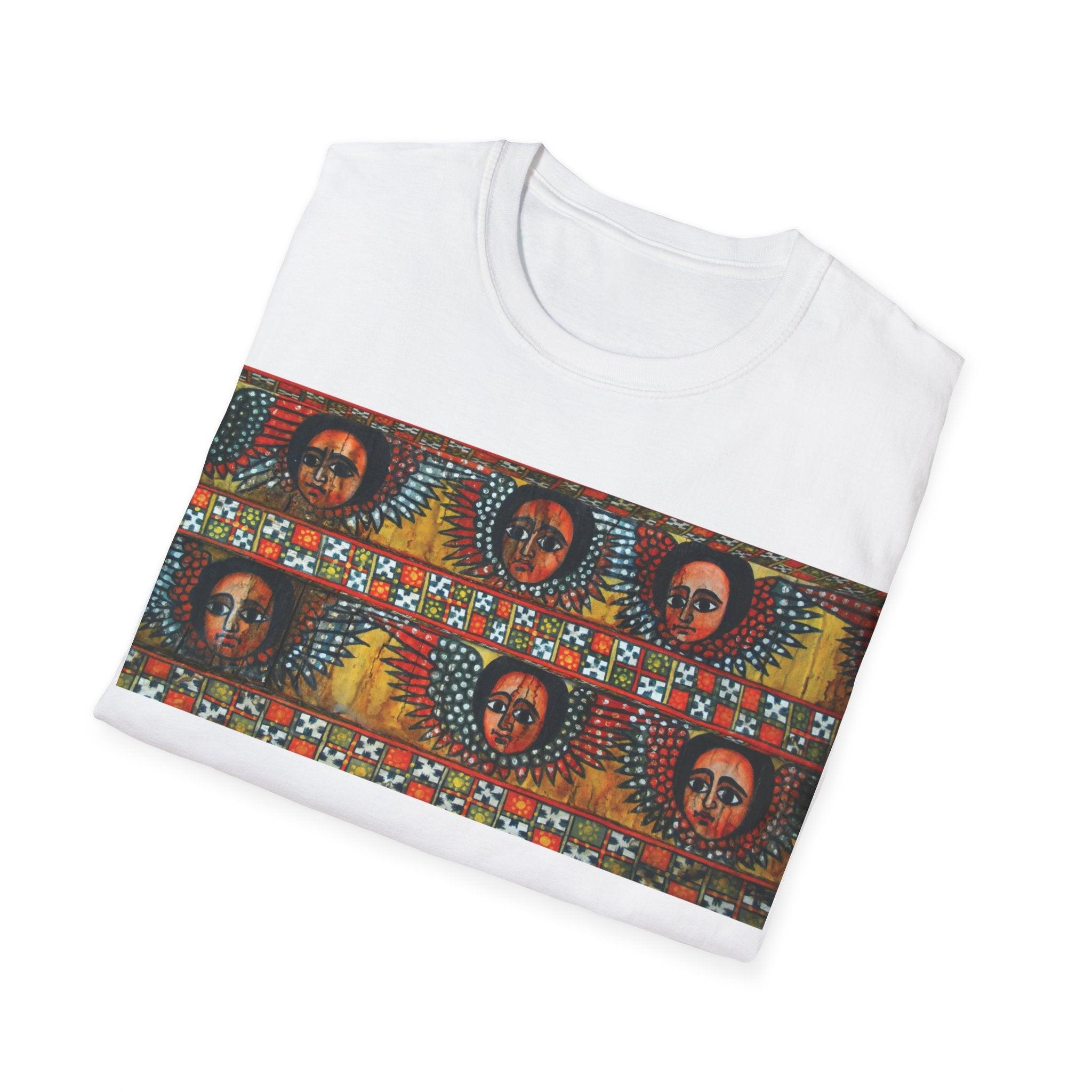 Unisex T-shirt| Ethiopian and Eritrean Cultural Print Unisex T-Shirt: Saba Vibes Edition