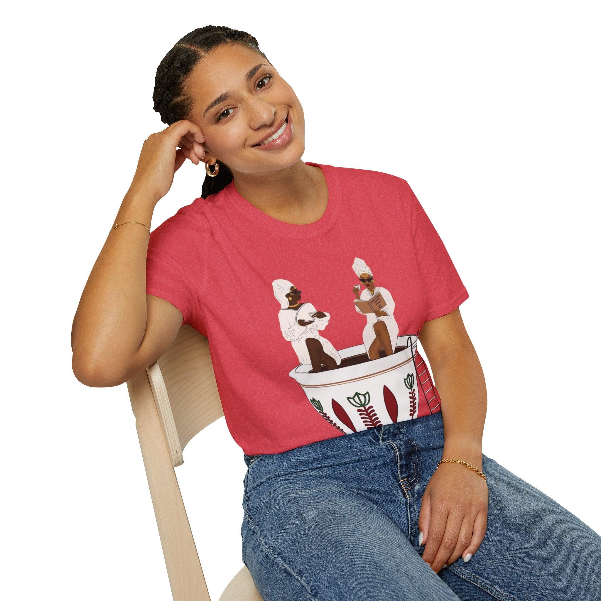 Women T-shirt| Ethiopian Best coffee bathtub