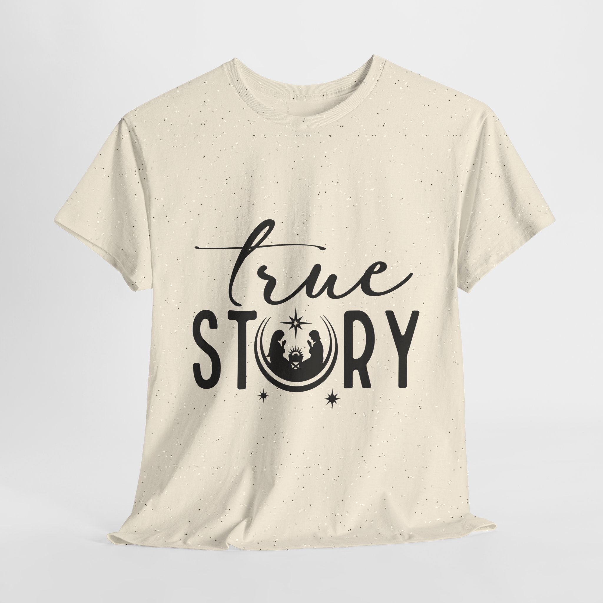 Unisex Cotton Tee| True Story Nativity T-Shirt – Celebrating the Reason for Christmas