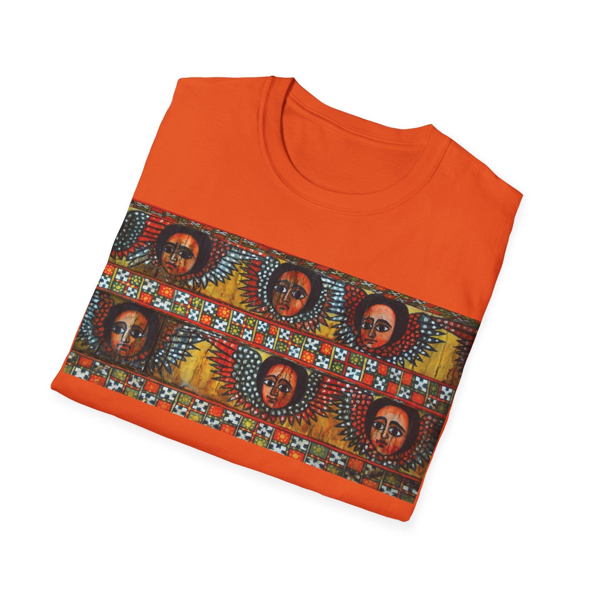 Unisex T-shirt| Ethiopian and Eritrean Cultural Print Unisex T-Shirt: Saba Vibes Edition