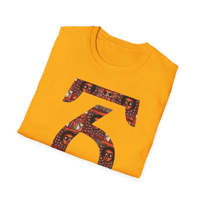 Unisex T-shirt| Ethiopian and Eritrean Cultural Geez number 1(አሐዱ)| Print Unisex T-Shirt: Saba Vibes Edition