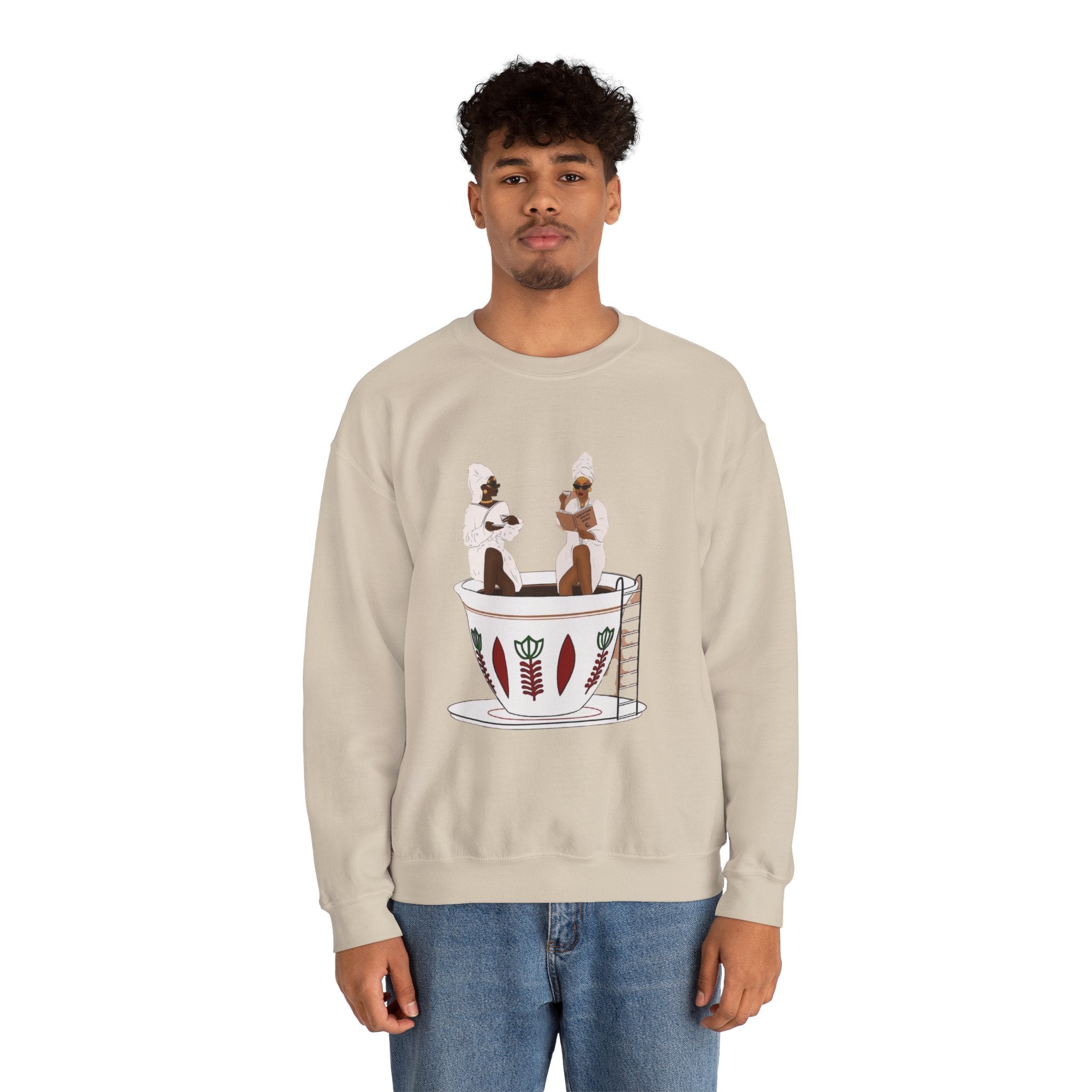 Women Crewneck Sweatshirt| Ethiopian coffee bathtub| Perfect gift for your loved one or yourself