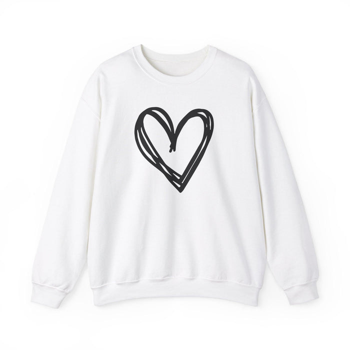 Valentines Day Gift| Heart Sweatshirts, Valentines Day Sweatshirt, Hand Drawn Heart Sweatshirt, Kindness Sweatshirt, Valentines Day Gift Sweatshirt, Gift For Her