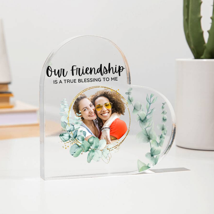 There Is No Greater Gift Than Besties" Personalized Acrylic Plaque