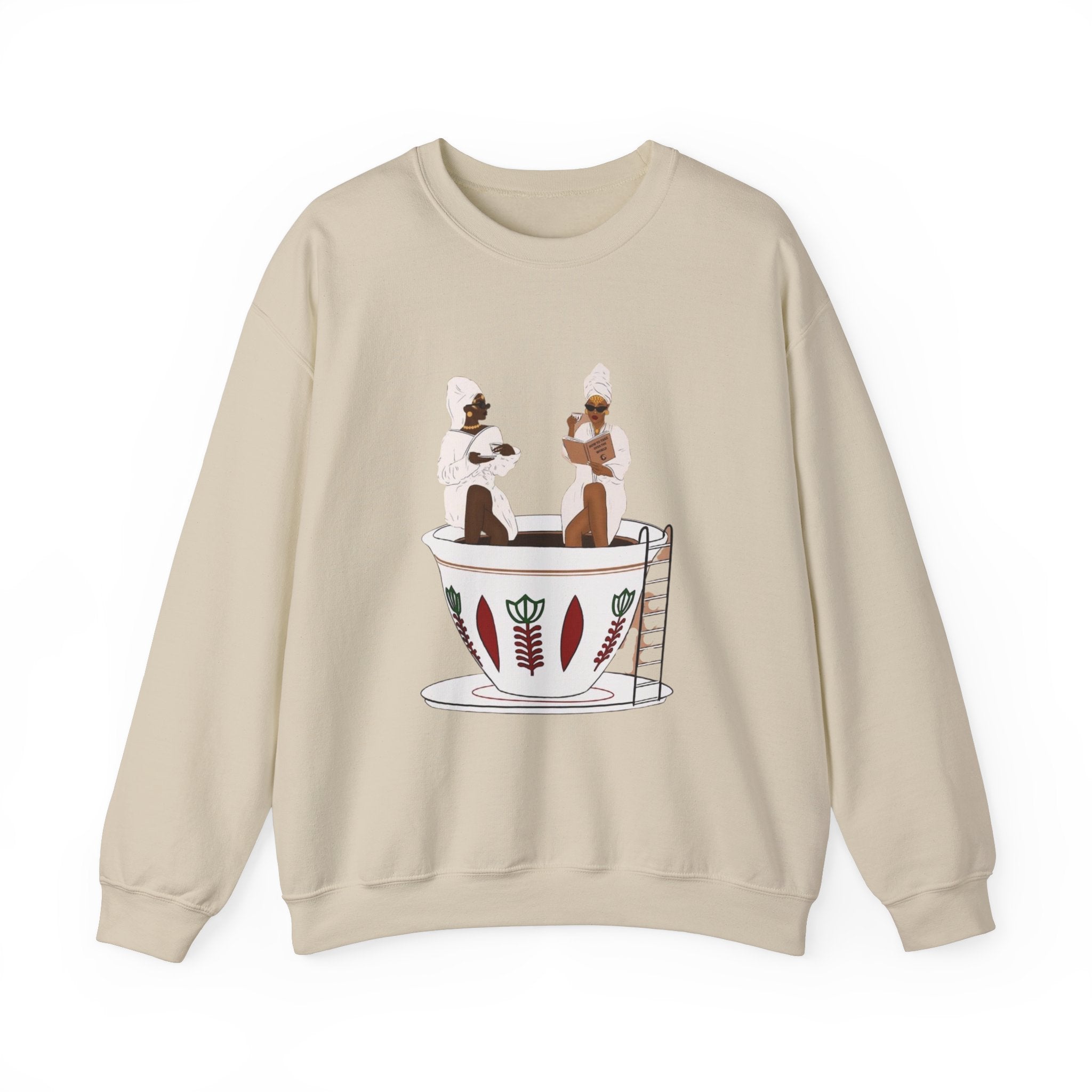 Women Crewneck Sweatshirt| Ethiopian coffee bathtub| Perfect gift for your loved one or yourself