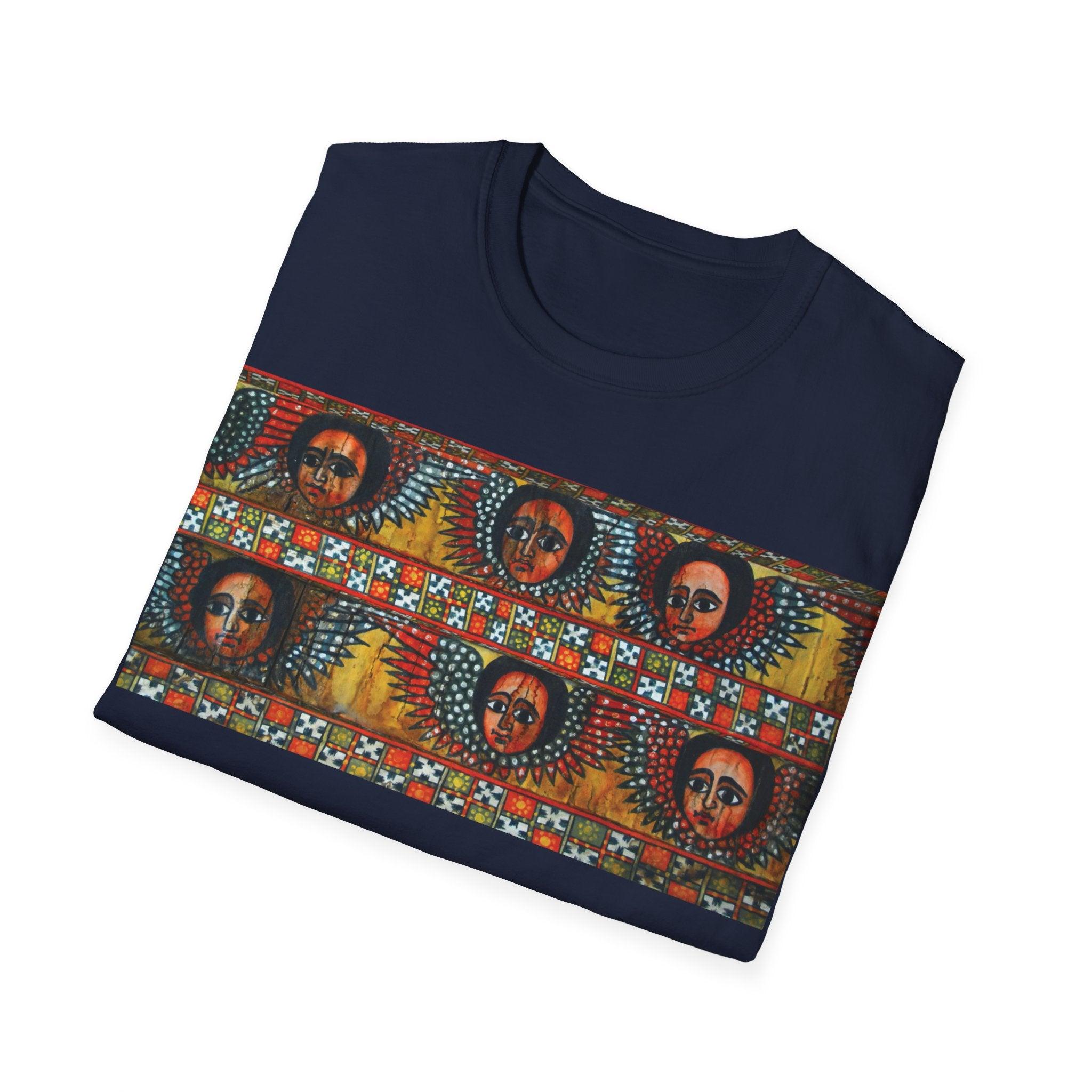 Unisex T-shirt| Ethiopian and Eritrean Cultural Print Unisex T-Shirt: Saba Vibes Edition