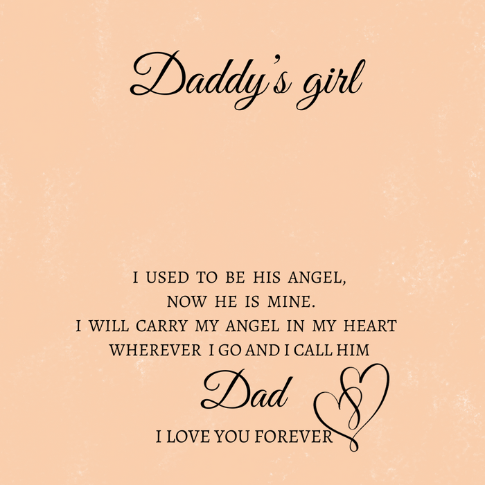 Daddy's little girl | My heart is in Heaven name Tag Necklace