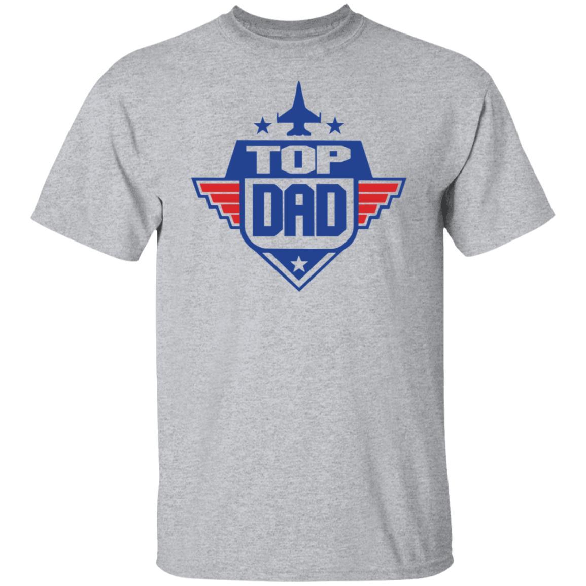 Top Dad" T-Shirt - Exclusive Top Gun Inspired Logo Print for Father's Day