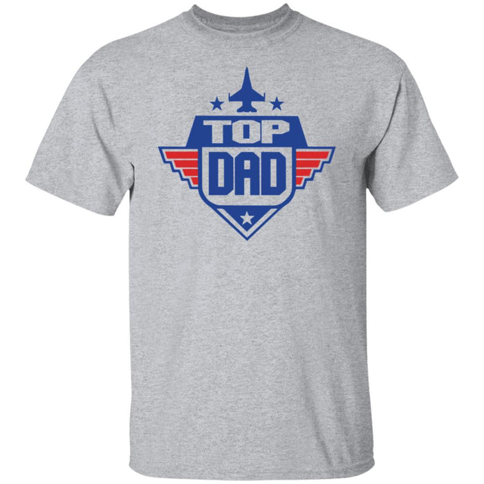 Top Dad" T-Shirt - Exclusive Top Gun Inspired Logo Print for Father's Day