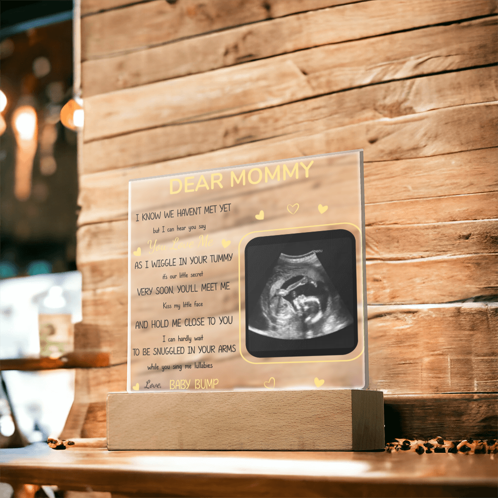 Custom Photo I Can Hear You Say You Love Me - Family Personalized Custom Shaped 3D LED Light - Baby Shower Gift, Gift For Mom