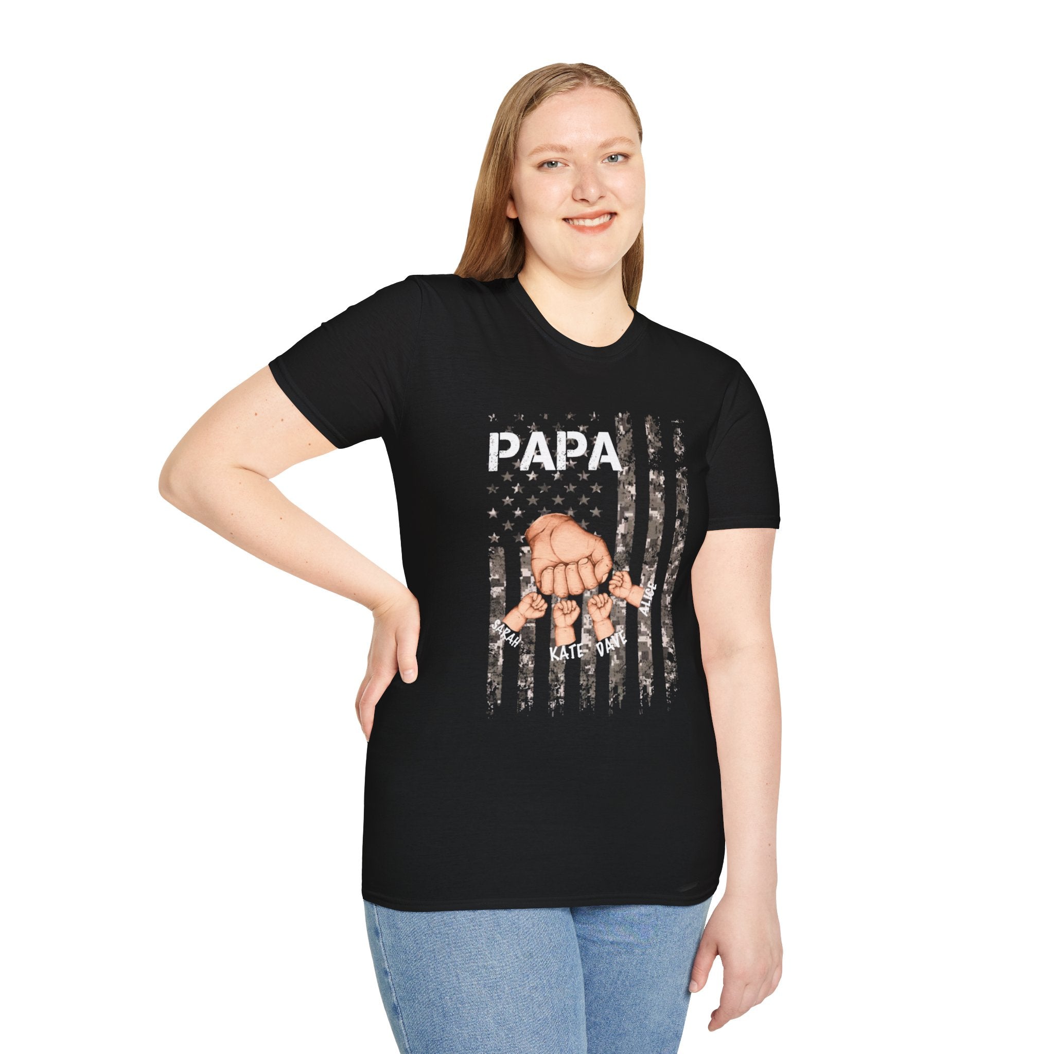 Grandpa Is Like Dad Without Rules - Family Personalized Custom Unisex T-shirt, Premium T-shirt For Dad, Grandpa
