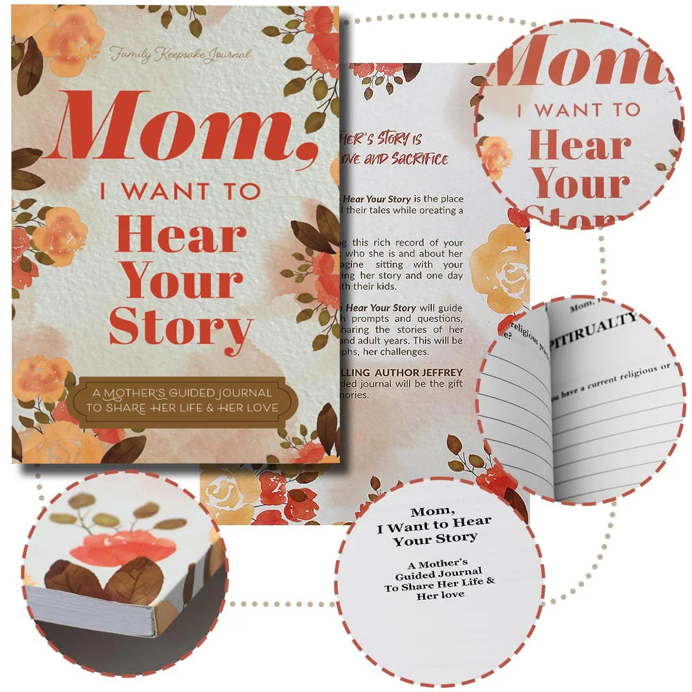 Mom, I Want to Hear Your Story - A Mother's Guided Journal To Share Her Life & Her Love