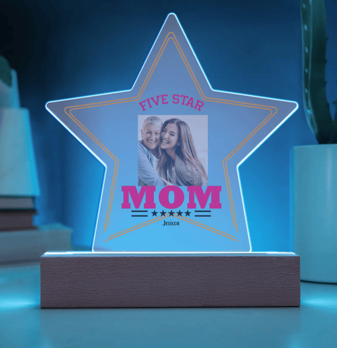 Five Star Mom - Personalized LED Acrylic Plaque