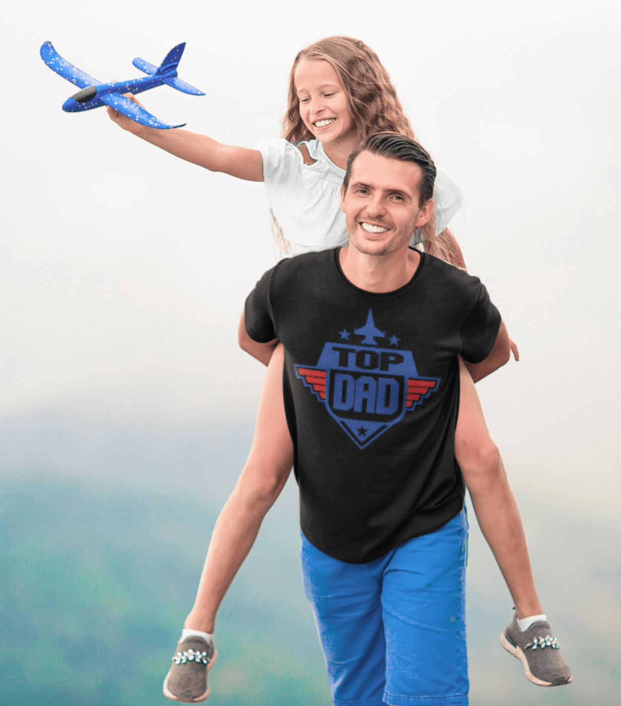 Top Dad" T-Shirt - Exclusive Top Gun Inspired Logo Print for Father's Day