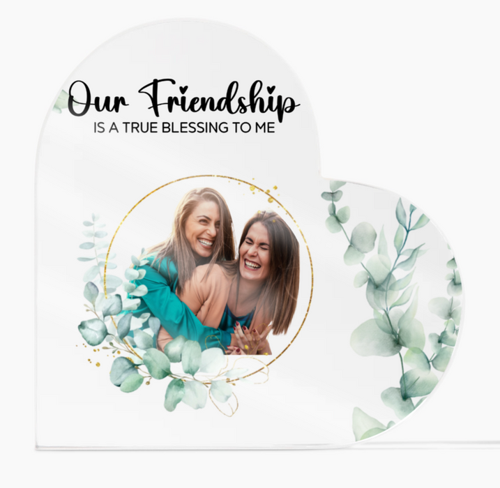 There Is No Greater Gift Than Besties" Personalized Acrylic Plaque