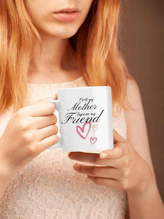 Mother & Daughters - Mother and Daughter Forever Linked Together - Mug - Birthday Gifts, Mother's Day Gift For Mom