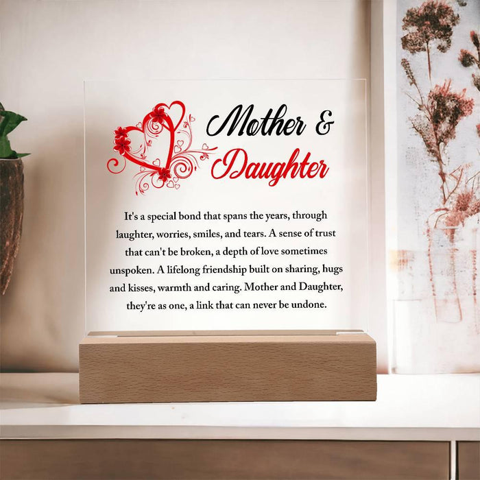 Mother And Daughter A link that can never be undone | Christmas | Birth day | Juts because | Gift