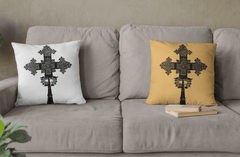 Throw Pillows Ethiopian and Eritrean Cultural Cross Print Living Room Decoration Throw Pillow