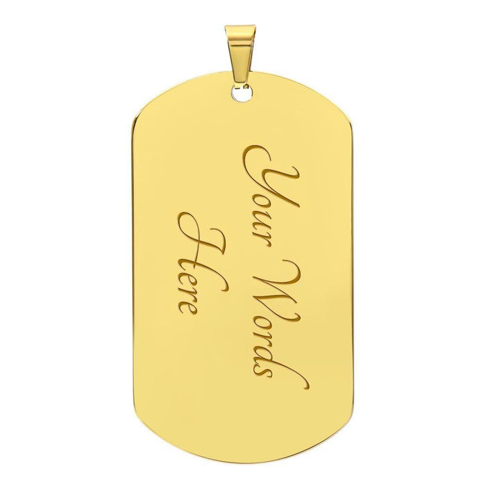 My Son | Dog tag Necklace from Dad Or Mom to Son - This Old Lion Has Your Back